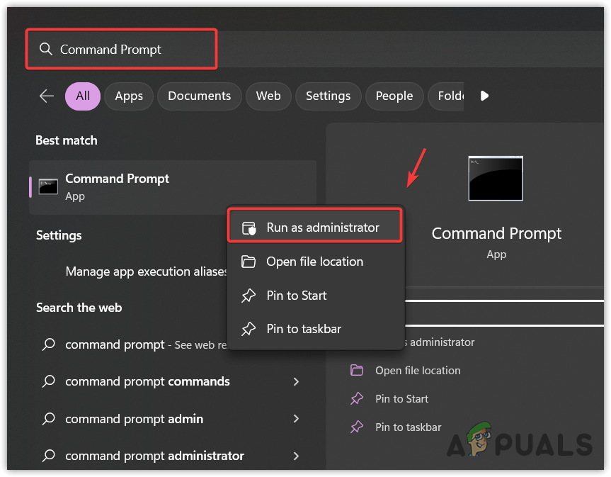 Launching Command Prompt as an administrator
