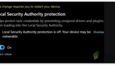Local Security Authority protection is off-Your Device may be vulnerable