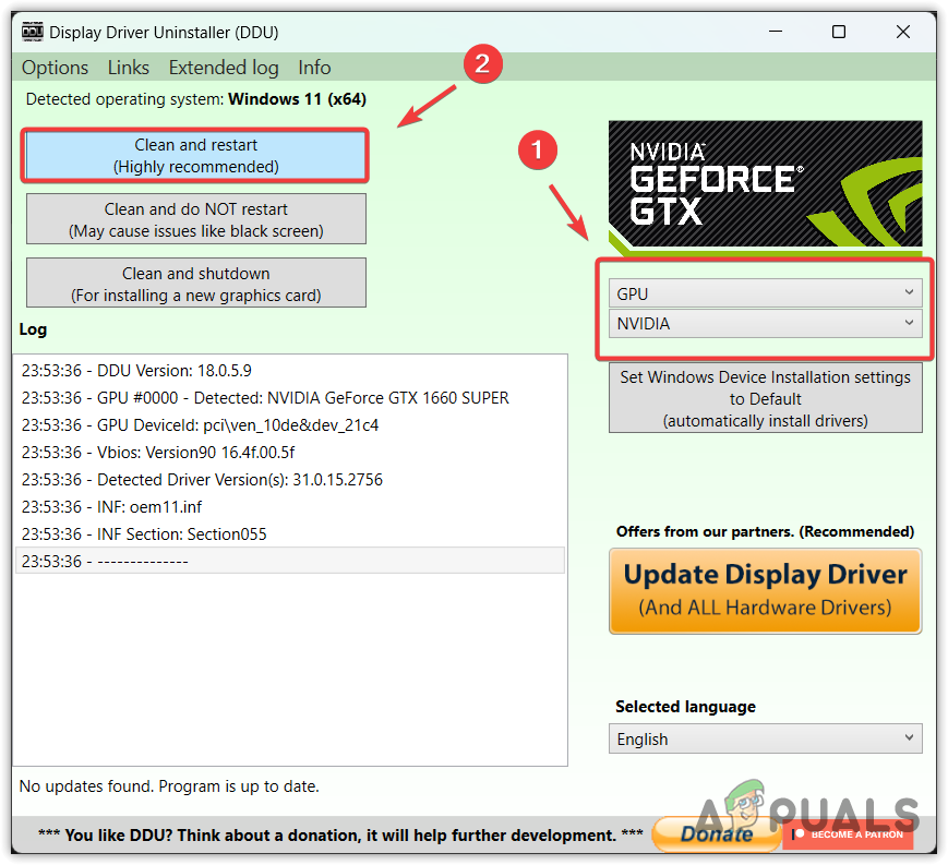 Removing Graphics Drivers along with registry files