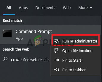 Running command prompt as administrator