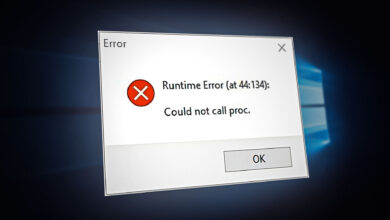 Runtime error: Could not call proc