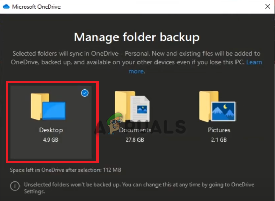 Removing the Desktop folder from OneDrive