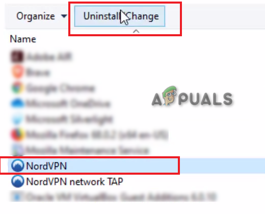 Uninstalling VPN