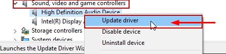 Updating Audio Driver