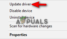 Updating driver