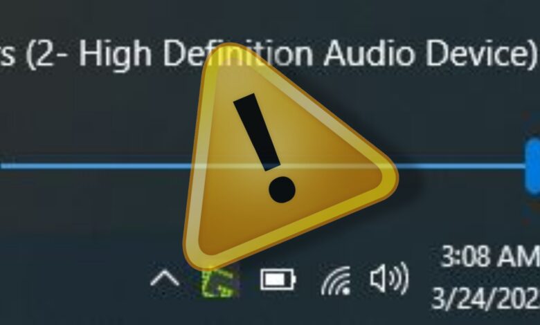 Volume Control not working in Windows