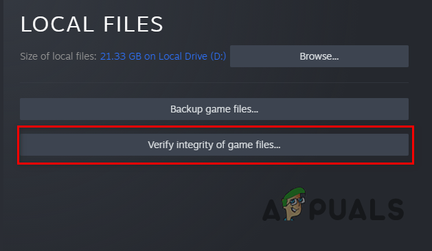 Verifying the Integrity of Game Files on Steam