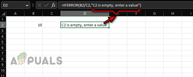 Add a Custom Message to an IFERROR Formula
