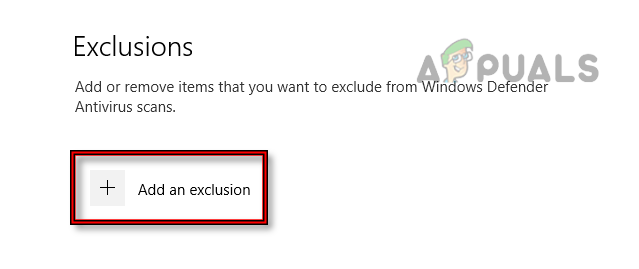 Add an Exclusion for iTunes in Windows Defender