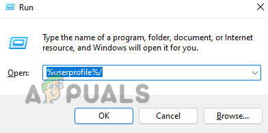 Open the UserProfile Directory Through the Run Command Box