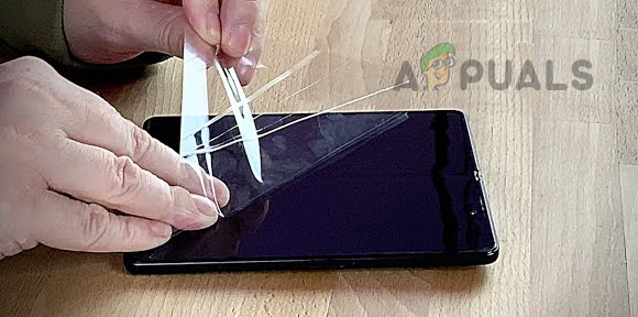 Remove the Screen Protector of the Samsung Phone