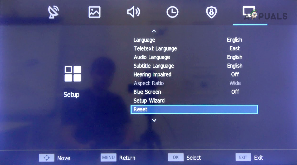 Reset the Hisense TV to the Factory Defaults by Using the TV Settings