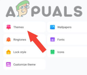 Click on Themes