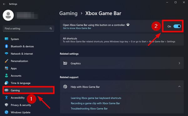 Disabling Xbox Game Bar in Windows
