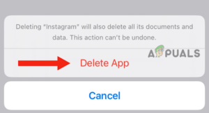 Hit the Delete App button