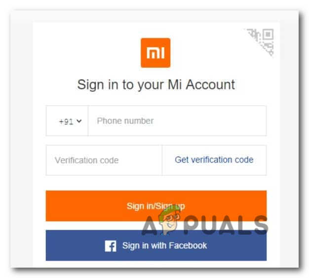 Sign in to MI account