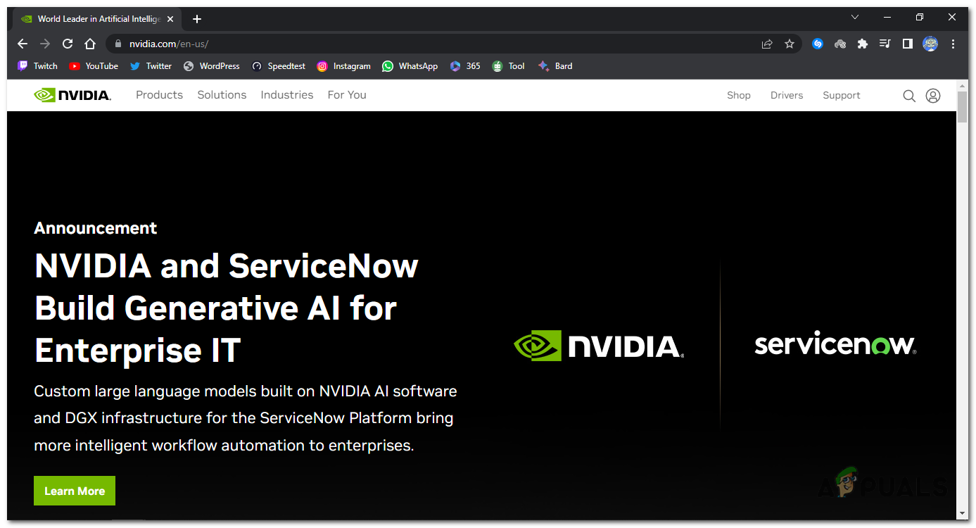 go to the Nvidia website