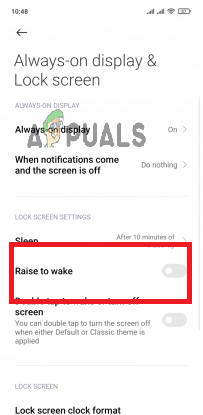 Turn off the toggle next to the Raise to Wake option