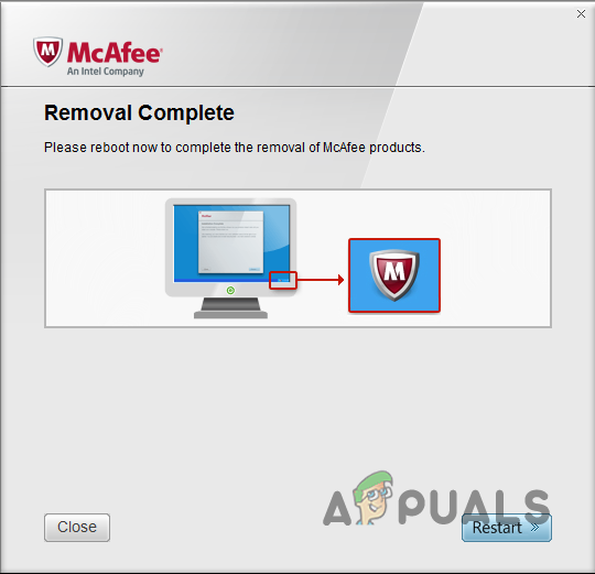 McAfee Removal Complete