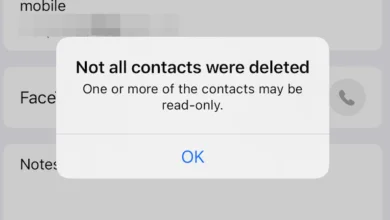 not all contacts were deleted iPhone