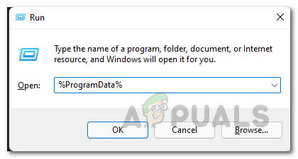 Opening ProgramData Directory