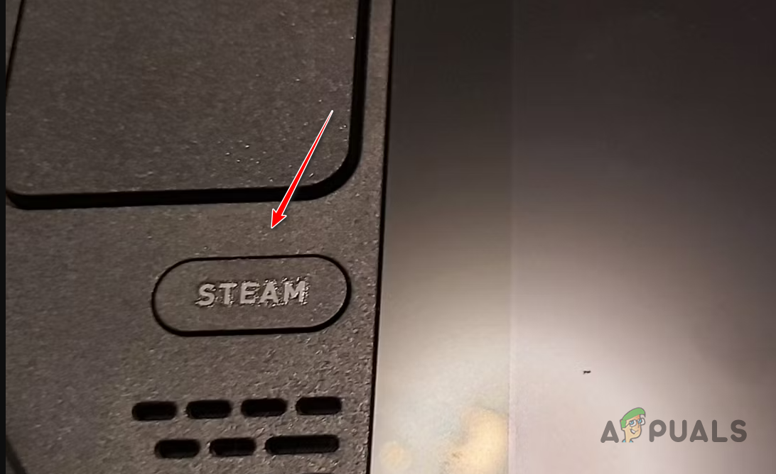 Pressing the Steam button