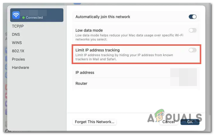 Turn OFF the "Limit IP Address Tracking" option.