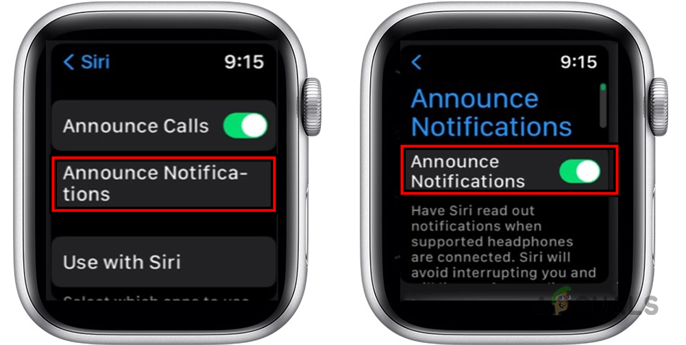 Disable Announce Notifications on the Apple Watch