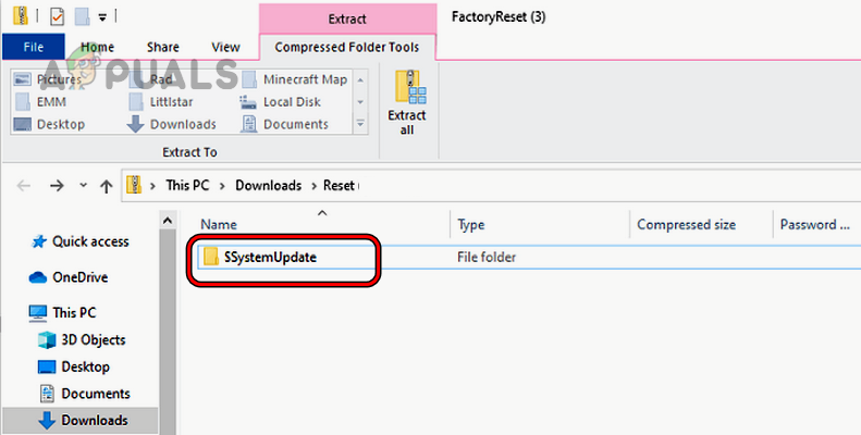 Copy the SystemUpdate Folder to the Root Directory of the USB