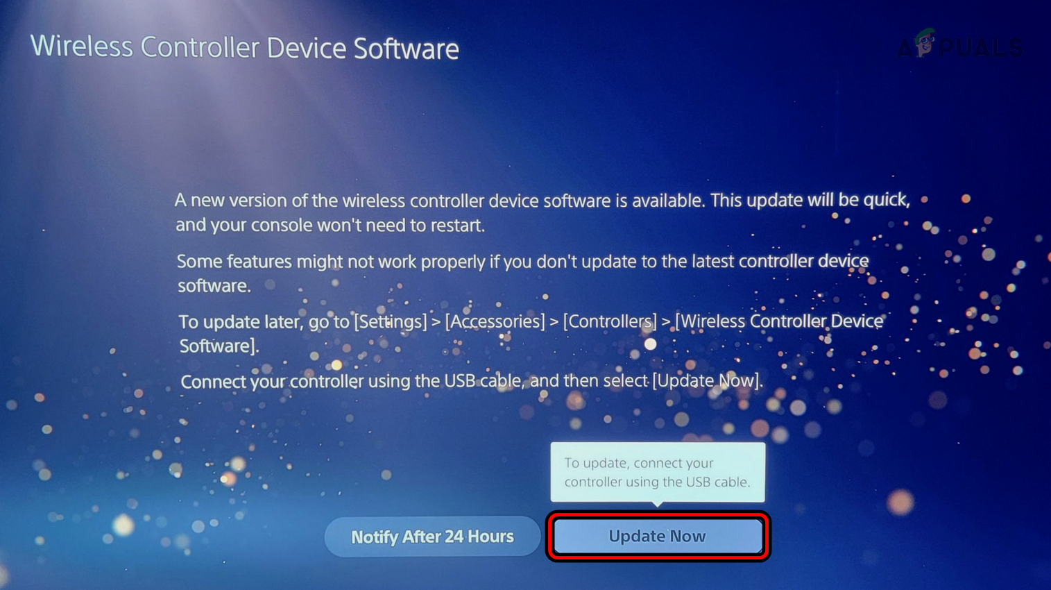 Update Software of the PS5 Controller