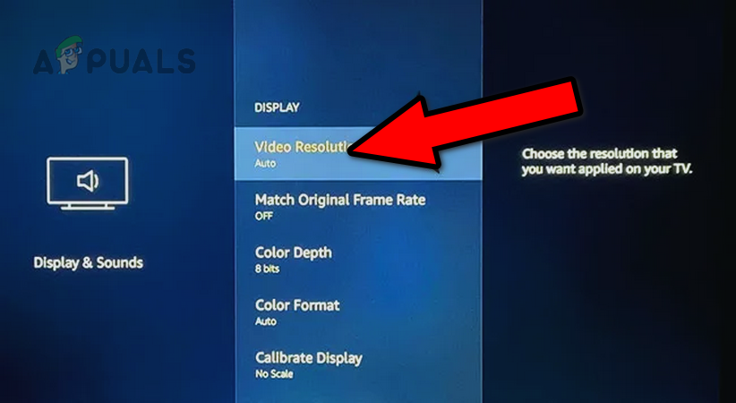 Change Video Resolution of the FireTV to Auto