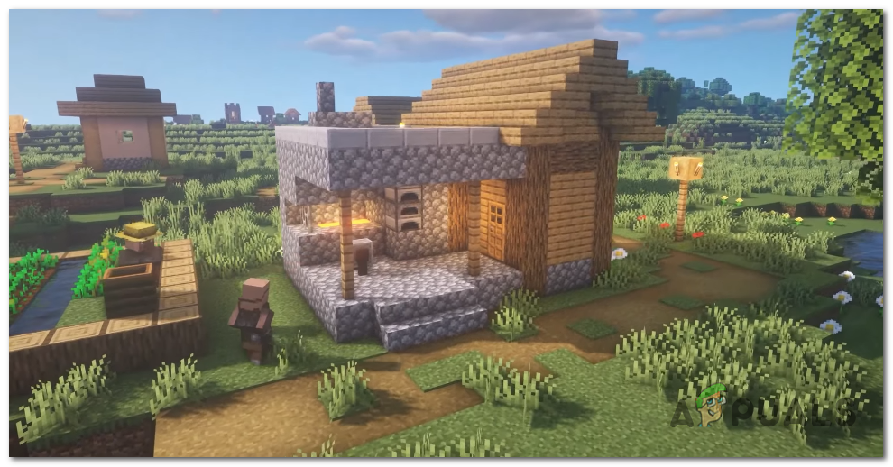 Players can locate villages throughout the game world and seek out the blacksmith building within them. The distinctive blacksmith structure often contains a chest filled with valuable loot.