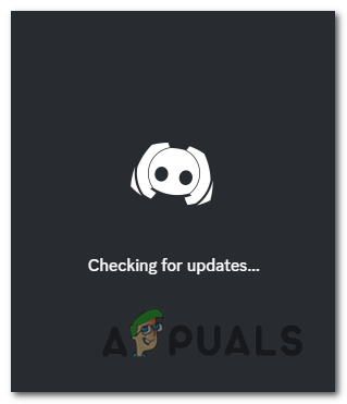 Discord automatically checking for updates, after launching.