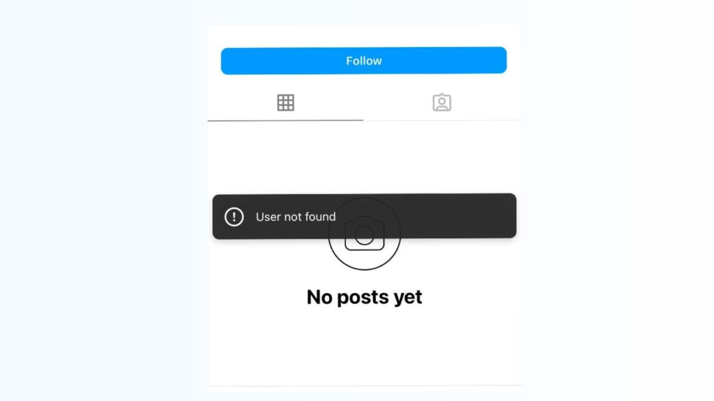 User Not Found Instagram