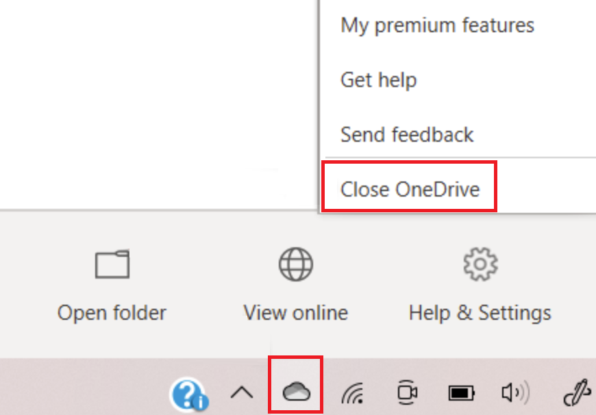Restart OneDrive