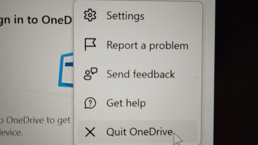 Reset OneDrive