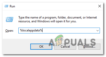 Type "%localappdata%" (without quotes) and press Enter.