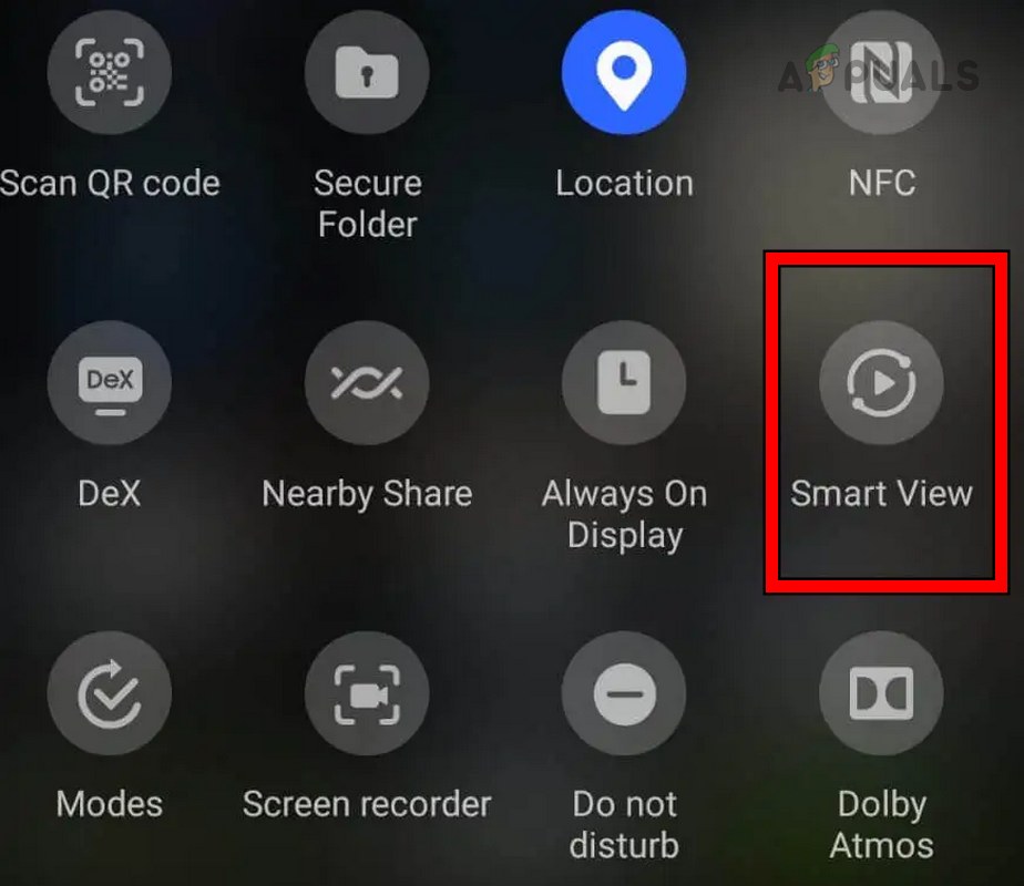Enable Smart View on the Samsung Phone