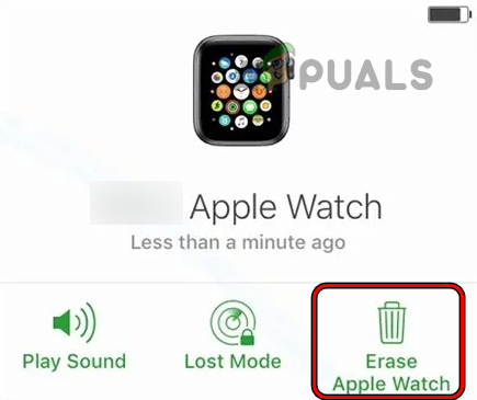 Erase Apple Watch Through iCloud Website