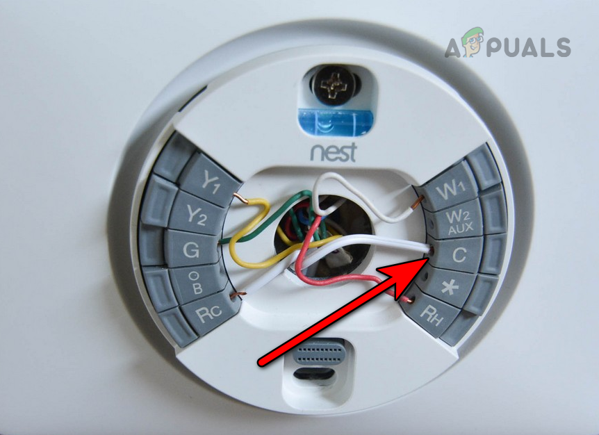 Connect C Wire in the Nest Thermostat