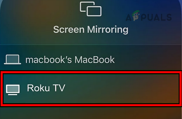 Mirror the iPhone's Screen to the Roku TV