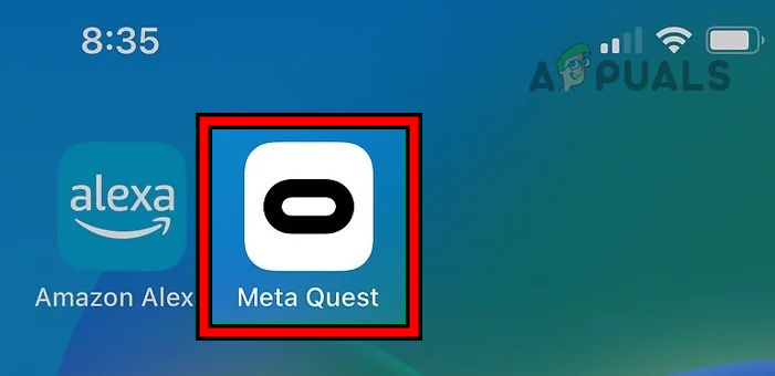 Launch the Meta Quest 2 App on the Phone