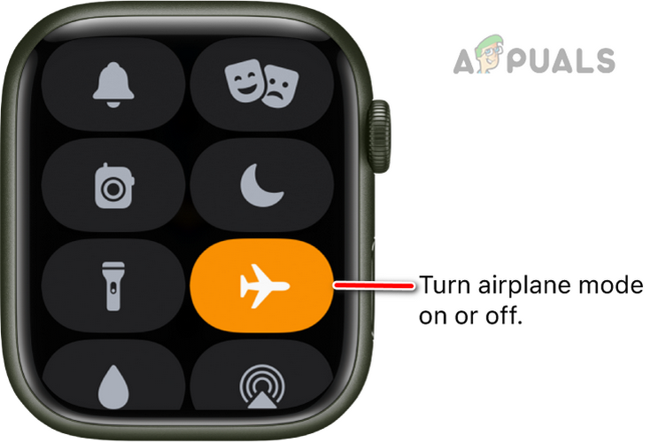 Enable Airplane Mode on the Apple Watch
