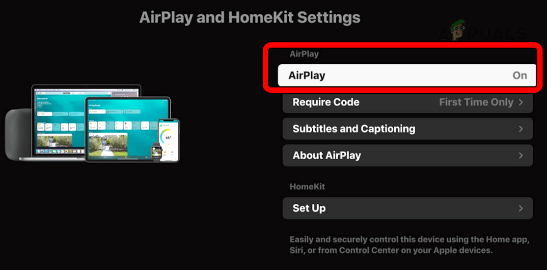 Enable AirPlay on the Roku TV