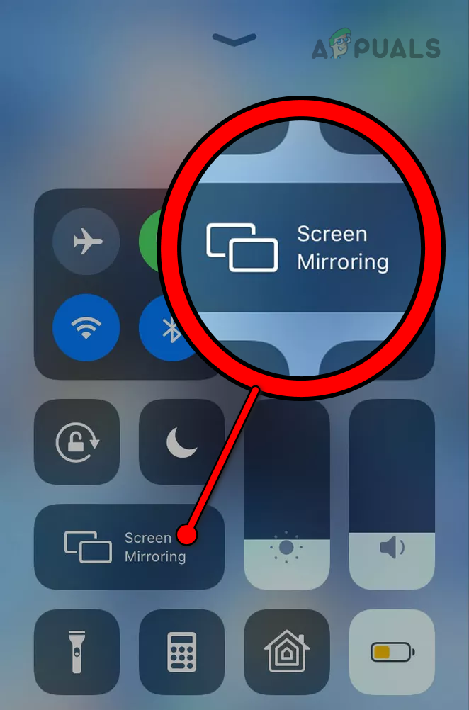 Enable Screen Mirroring on the iPhone