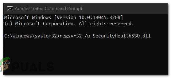 Type the following command to re-register the dll file.