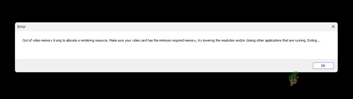 Out of Video Memory Error in Remnant II