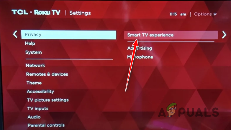 Navigating to Smart TV Experience