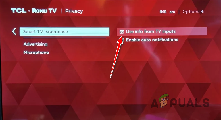 Disabling Information Collection from TV Inputs