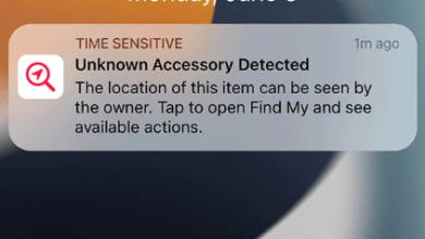 Unknown Accessory Detected Alert